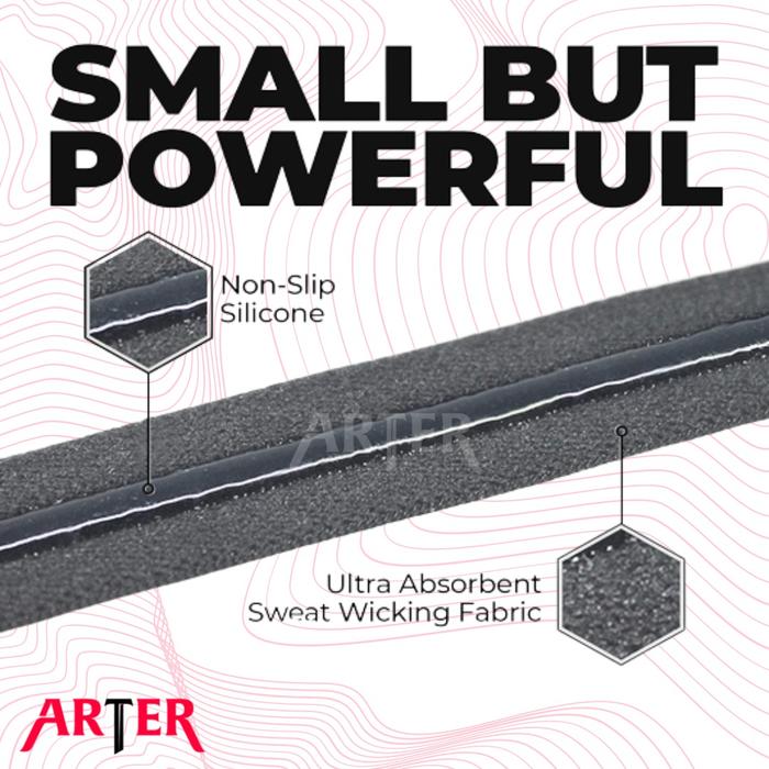 ARTER Sport Mini Hairband Sports Running Headband Non Slip Silicone - Wolf Grey