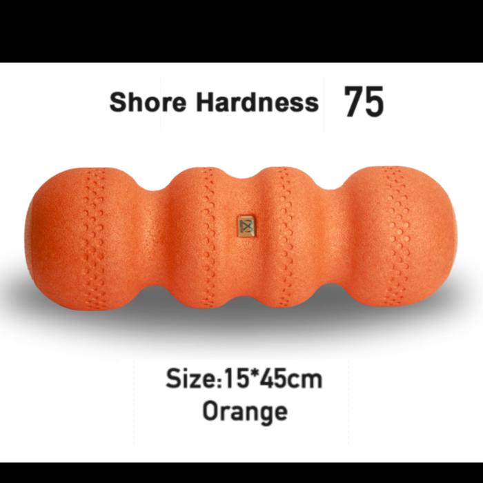: XMASTER Foam Roller High Hardness Yoga Massage Otot Fitness Gym Recovery Pilates Peregangan Pemulihan Pijat otot - Grey-Hardness75