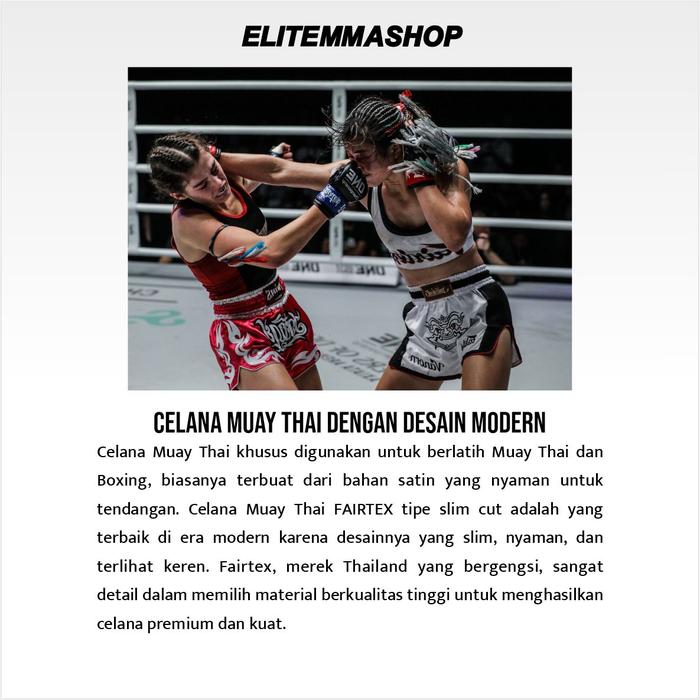 Celana Muay Thai FAIRTEX Slim Cut Golden Jubille Luster BS 1916 - L