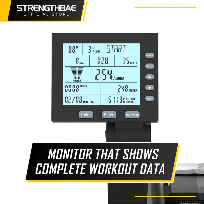 Air Rower STRENGTHBAE Crossfit Commercial Grade Rowing Machine Cardio