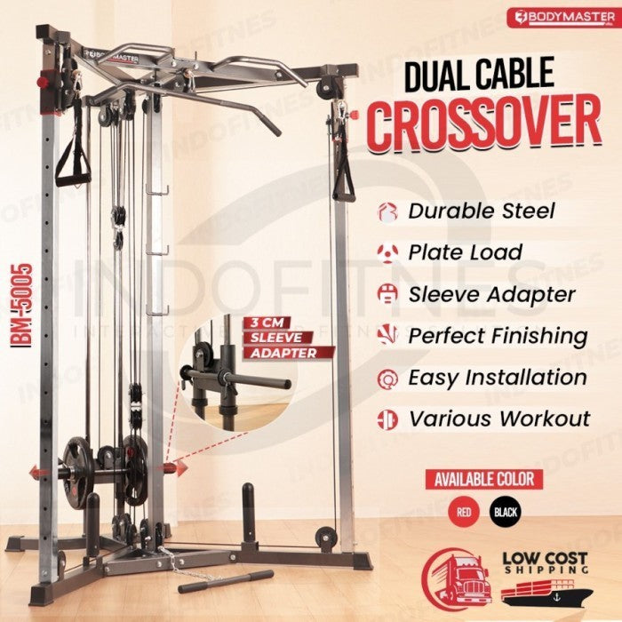 BODYMASTER Single Cable Crossover BM-5001 Home Gym Functional Trainer - BM-5008, TOPED