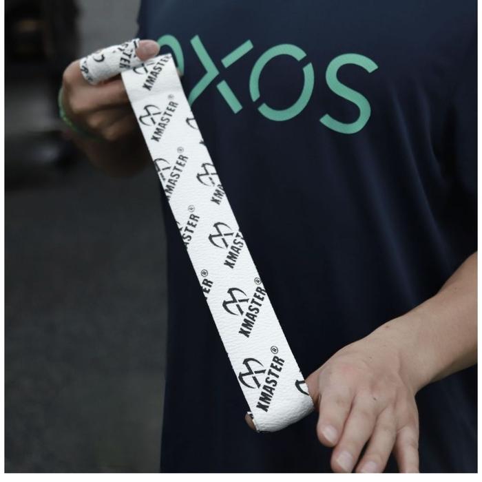XMASTER Crossfit Hook Grip Tape Weightlifting Powerlifting Strength Deadlift Flexible Cotton ROGUE - NP Blue 3 roll