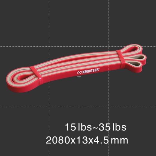 XMASTER Resistance Band Yoga Strength Mobility Recovery Training Fitness CrossFit Home Gym ROGUE - Tali Latex Alami Berkualiti Tinggi untuk Latihan Olahraga Outdoor dan Portable - Red