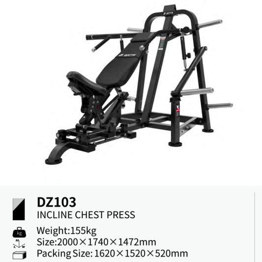 BRTW FITNESS Incline Press DZ103/ Plate Loaded /Gym / Fitness