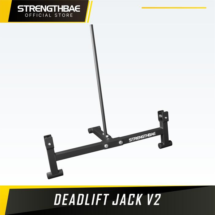Deadlift Jack STRENGTHBAE Double Heavy Duty Powder Coated Barbell Gym