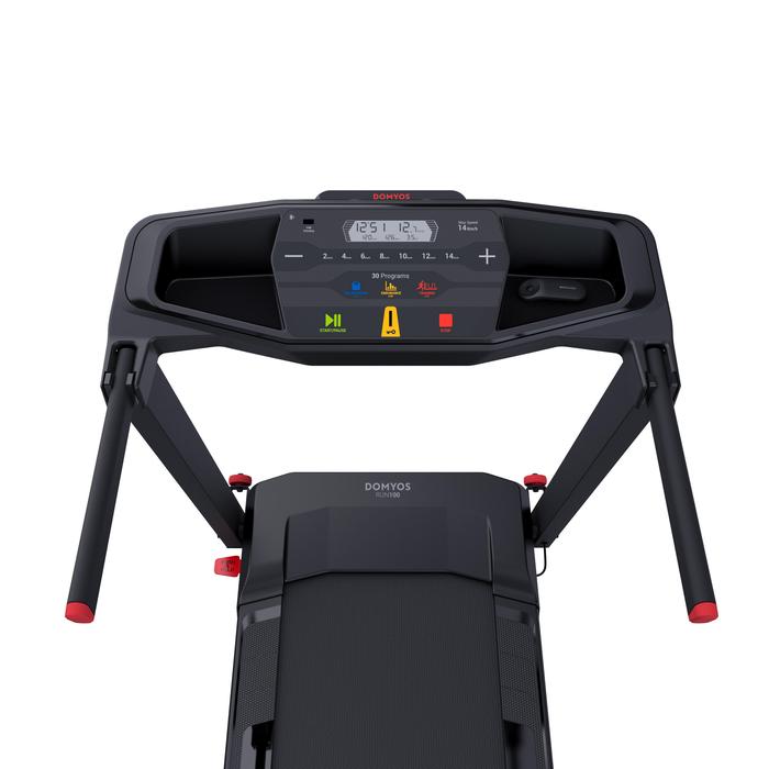 Decathlon Domyos Treadmill Run100E Smart Compact - 14 Km/Jam, 45⨯120 Cm - 8607158