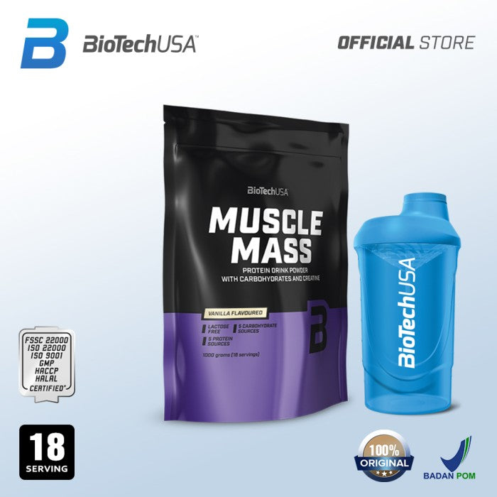 Biotech - MUSCLE MASS GAINER 1000 Gram - Vanila