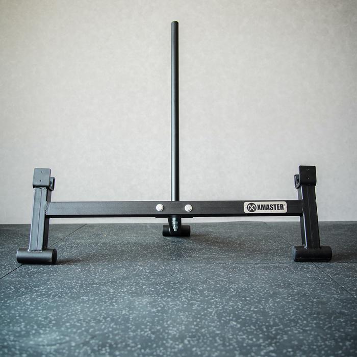 XMASTER Barbell Jack Double - Heavy Duty Powder Coated Barbell Stand Gym Equipment Otot Dengan Sistem Tuas Efisien Dan Finishing Anti Karat