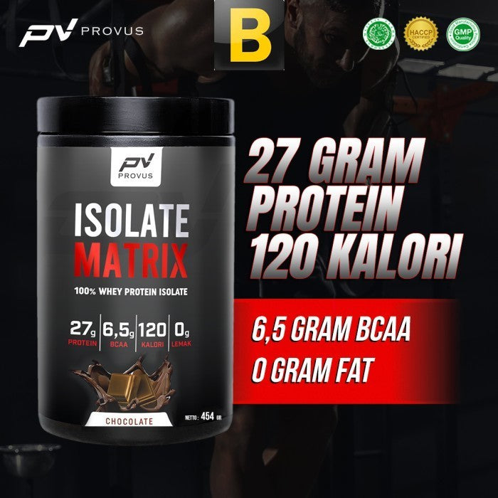 Provus Isolate Matrix 1 LB - 100% Whey Protein Isolate - Coklat