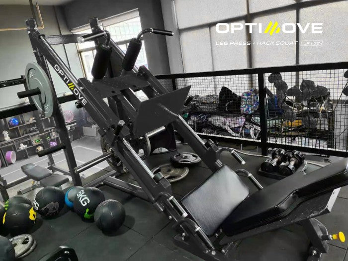 Optimove LP-02 Leg Press + Hack Squat Bukan Smith Machine Gym Fitness