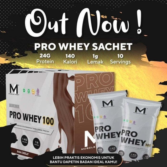 M1 Muscle First PRO WHEY 100 400gram 10 sachet Whey Protein