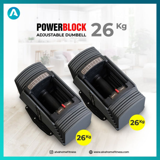 Adjustable Dumbell Power Block - Dumbel Powerblock 26 KG (Pair)