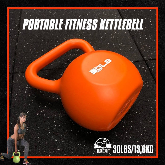 KettleBell 30-LBS / Ketel Bel / Kettle Bell / Alat Angkat Beban / Alat Squat Fitness Rumah bahan PVC Vinyl Halus