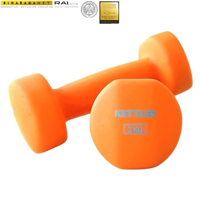 Kettler Neoprene Dumbell Orange 701-010 (4kg/pair)