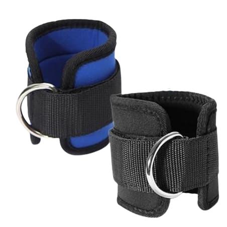 F552 sling kabel ANKLE STRAP KAKI alat GYM LEG WEIGHT life fitness set - Biru