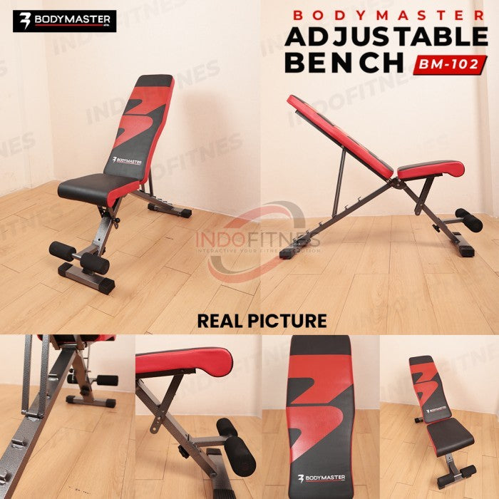 BODYMASTER Adjustable Bench BM-102 Bangku Gym Fitnes Sit Up Dumbell - BENCH BM-102