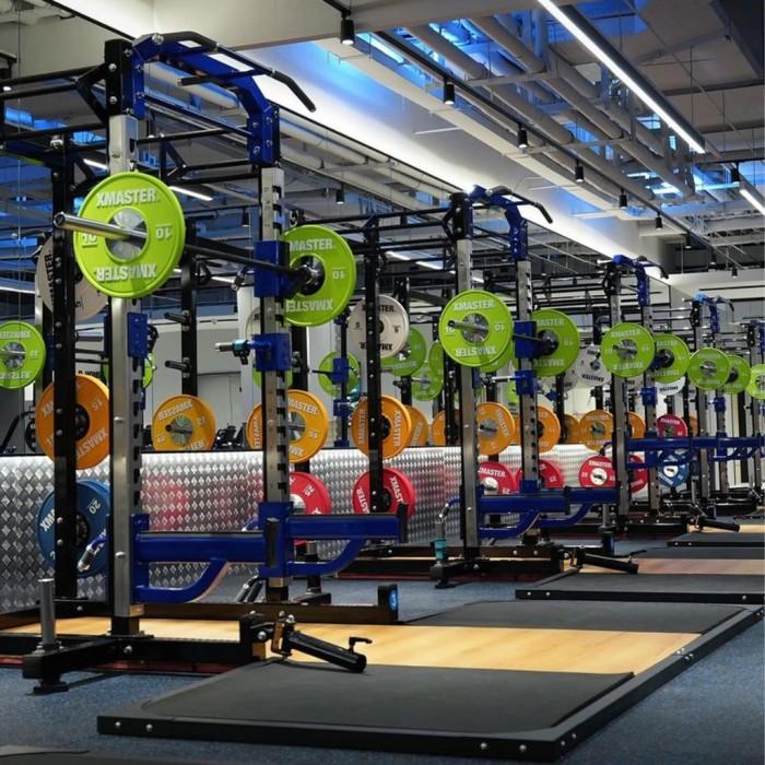 XMASTER Set Bumper Plate CPU 140-150KG Standar IWF IPF CrossFit Powerlifting ROGUE ELEIKO Bahan Bumper & Steel untuk Gym dan Studio Fitness 140KG Set - Steel Ch 150KG