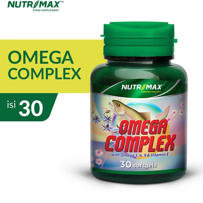 Nutrimax Omega Complex Omega 3 6 9 Plus Vitamin E Minyak Ikan Fish Oil Isi 30 Softgels