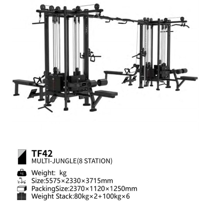 BRTW FITNESS Multi Junggle 8 Station TF42 /Gym / Fitness - Pembayaran Ke2