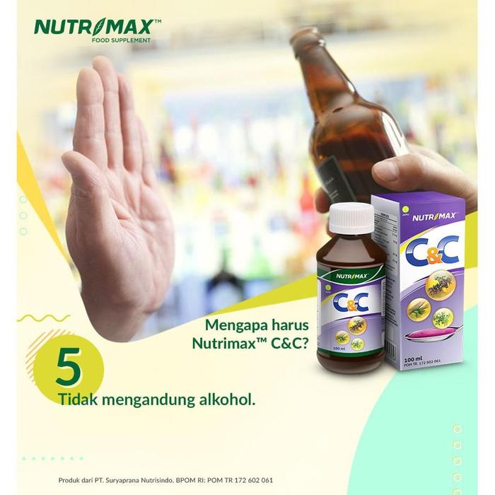 Nutrimax C&C Syrup Cough & Cold Demam Radang Tenggorokan