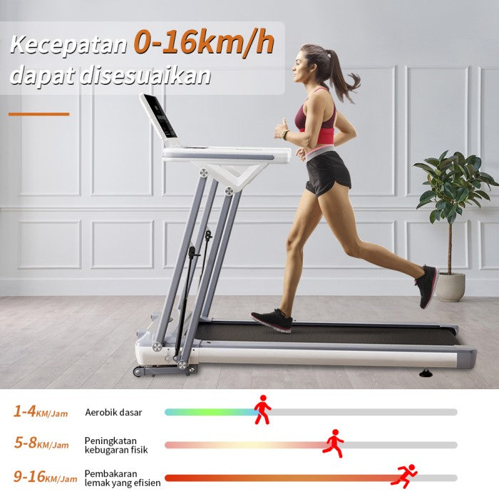 OneTwoFit Treadmill Listrik 3.5HP Alat Fitness Treadmill Auto Incline Multifungsi Treadmill