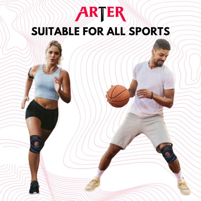 ARTER Knee Support PRO DEFENSE Brace Deker Pelindung Lutut Gel Spring - Obsidian Blue