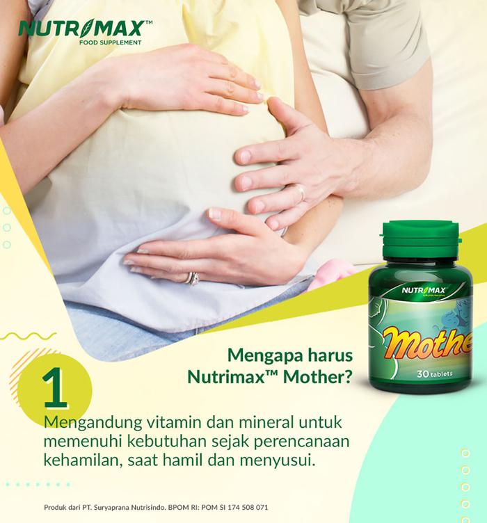 Nutrimax Mother 30 Tablet Vitamin Mineral Gizi Kehamilan Menyusui Ibu Anak