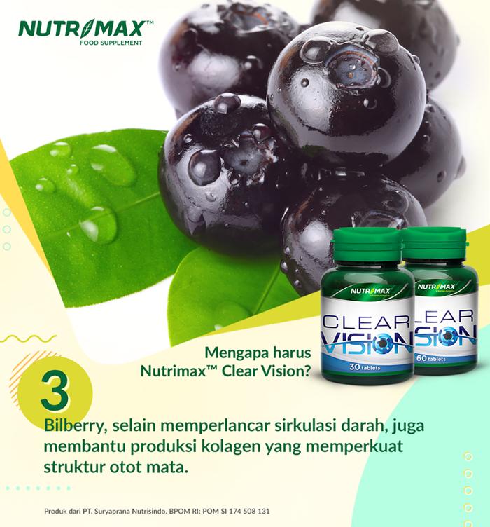 Nutrimax Clear Vision Vitamin Tablet Membantu Menjaga Kesehatan Mata