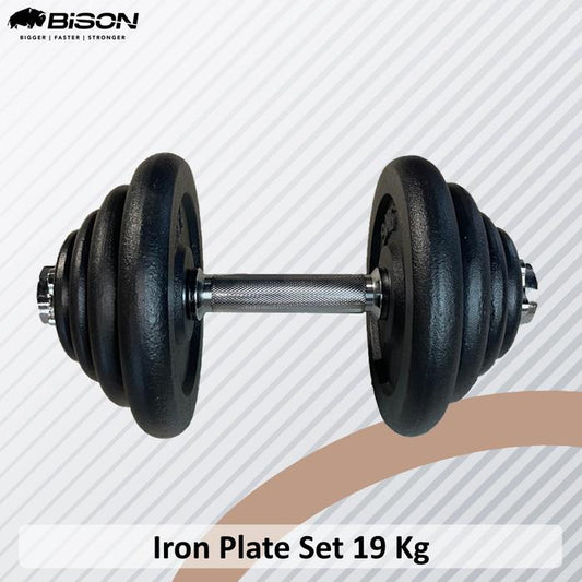 [3cm] Bison Iron Dumbell Handle + Collar