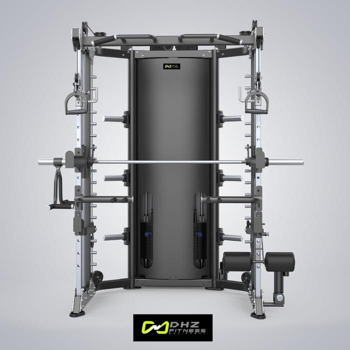 DHZ Functional Smith Machine E6247 Smith Multi DHZ  Plus bangku Adjusatable bench LS
