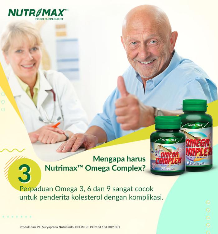 Nutrimax Omega Complex Omega 3 6 9 Plus Vitamin E Minyak Ikan Fish Oil Isi 30 Softgels