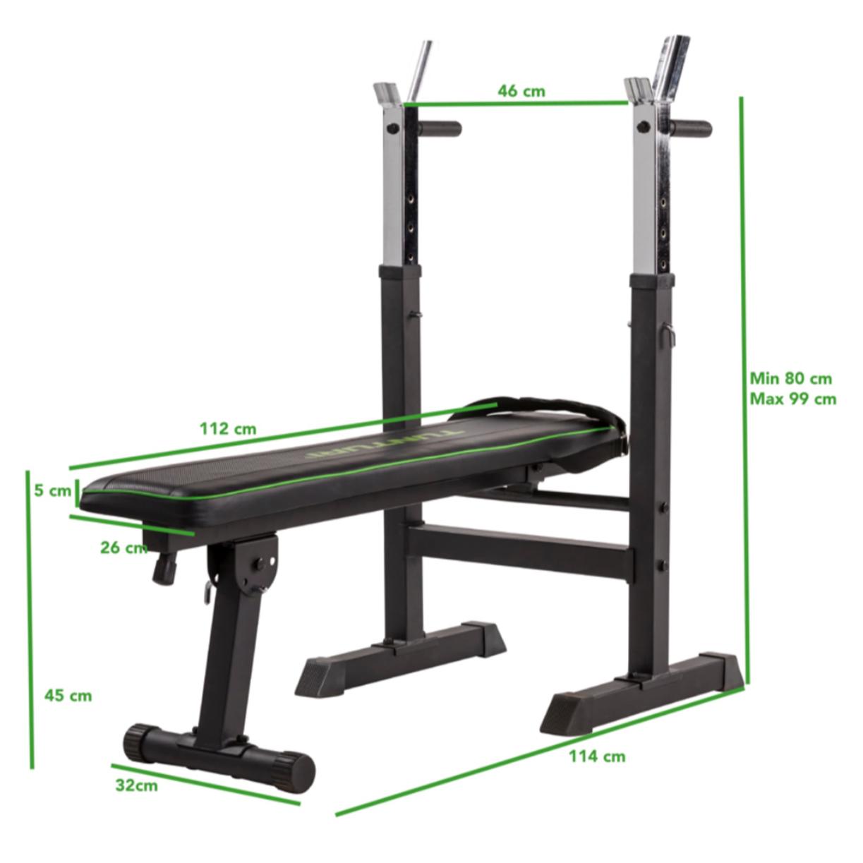 Tunturi Weight Bench Wb 20 Hitam