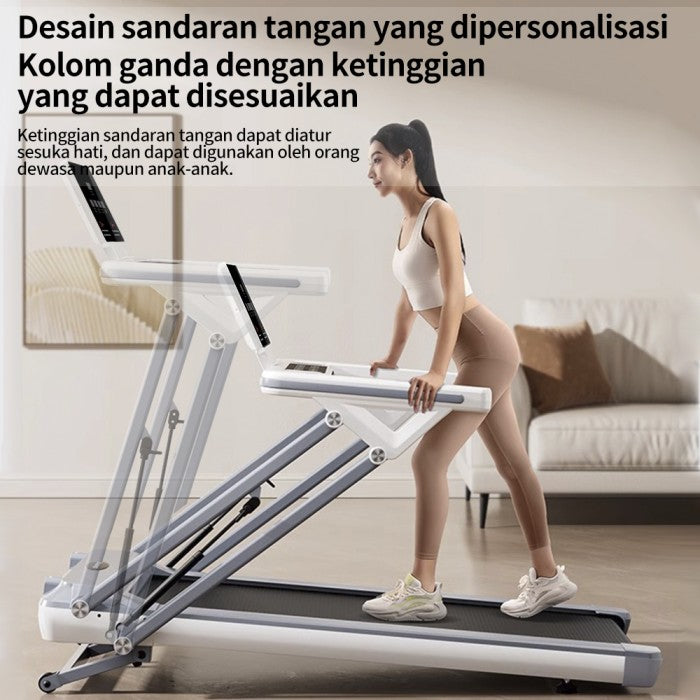 OneTwoFit Treadmill Listrik 3.5HP Alat Fitness Treadmill Auto Incline Multifungsi Treadmill