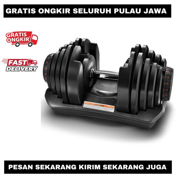 F202 40KG Kettler Bowflex ADJUSTABLE DUMBELL set barbel alat fitness