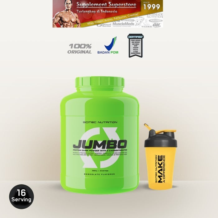 Scitec Nutrition - JUMBO 3520gr GAINER (3,52kg) - Strawberi, Keychain