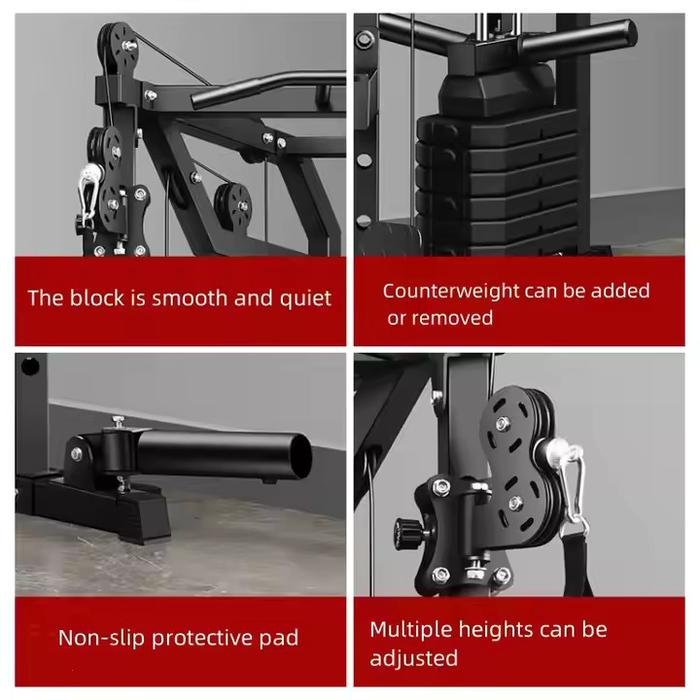 Home gym 5sisi Legpress dengan 2set weight stack Usafit UF580 alat fitness-gym fitnes