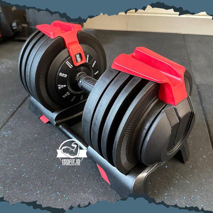 3IN1 Adjustable Dumbell & Barbell / Alat Fitness Set 3 KG - 24 KG