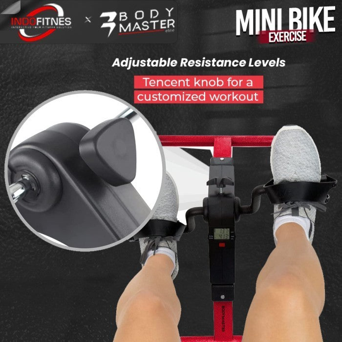 BODYMASTER Sepeda Statis Mini Bike -Terapi Kaki Tangan Stroke Lansia - Mini Bike, Biru