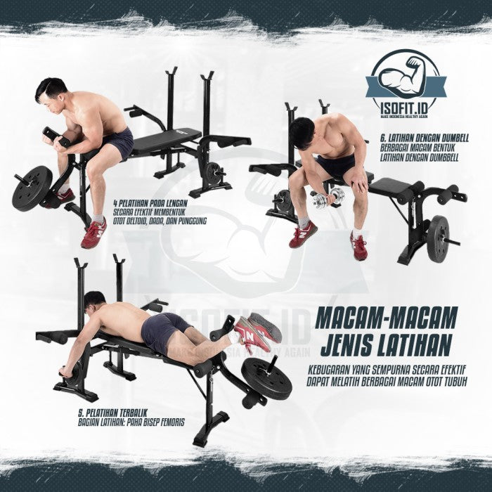 Multi-Functional Supine Board / Bench Press Multifungsi