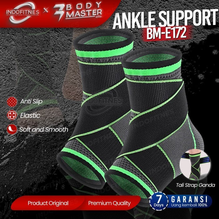BODYMASTER Ankle Support Sleeve Wrap Pad Deker Pelindung Tumit Kaki - ANKLE PAD