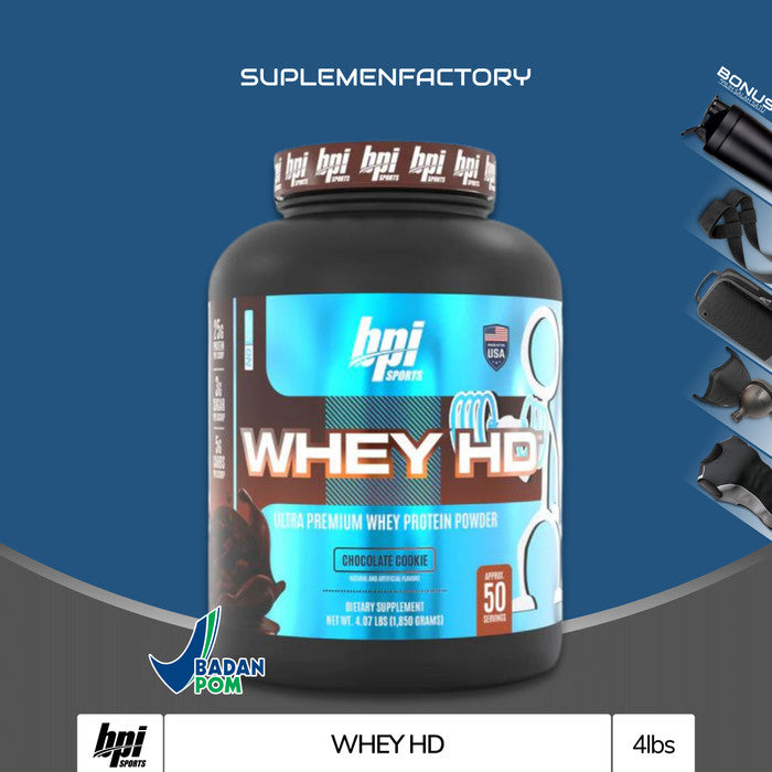 BPI Sports Whey HD 4 Lbs Whey Protein Concentrate Isolate