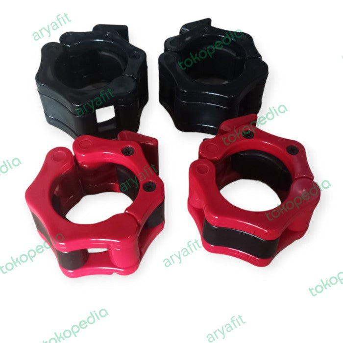 Olympic clamp collars penjepit bar - Hitam