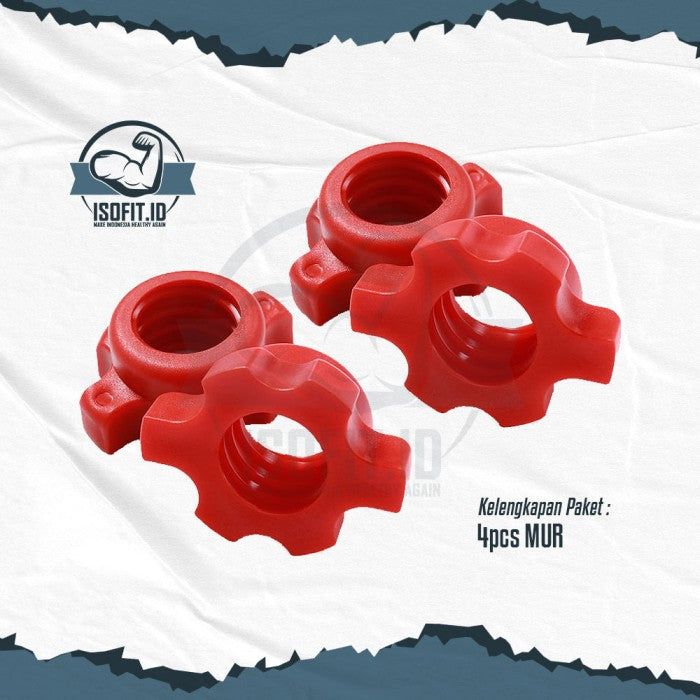 Part Dumbell Set / Dumbell Bar / Gagang Dumbell / Mur Pengunci - Push Up+Kettle