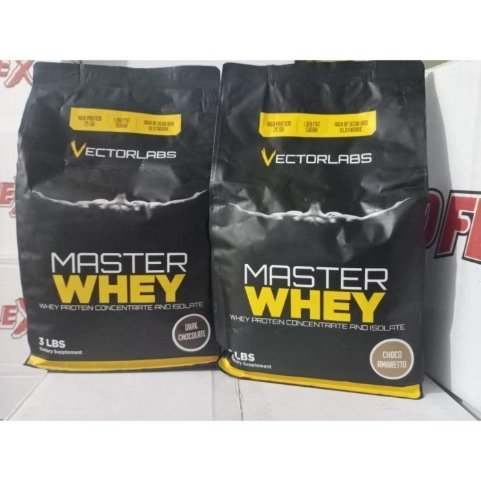 Vectorlabs Master Whey 3lbs pure whey protein isolate 3lbs - Coklat Milk