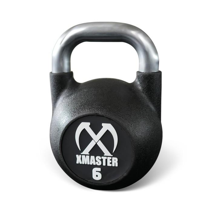 XMASTER Kettlebell Urethane CPU 4-32kg - Pegangan Nyaman Anti-Slip Ergonomis untuk CrossFit & Powerlifting di Rumah Gym - 4kg