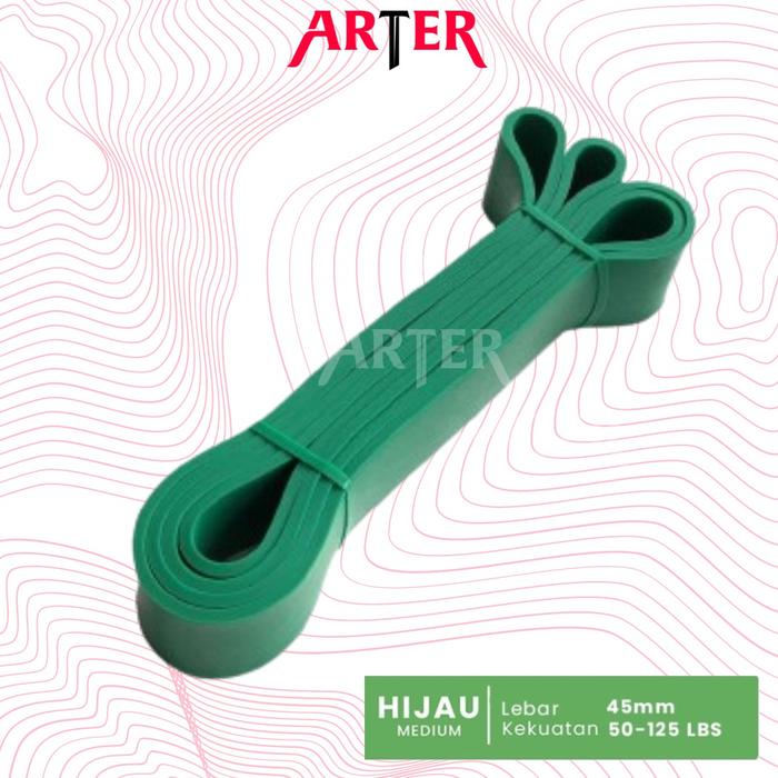 ARTER Long Resistance Band Power Band Karet Fitness Panjang Pullup Assistance Premium - YELLOW XS