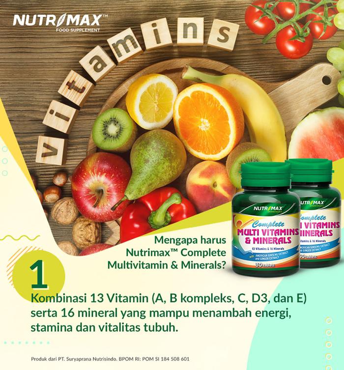 Nutrimax Complete Multivitamin & Mineral Daya Tahan Tubuh
