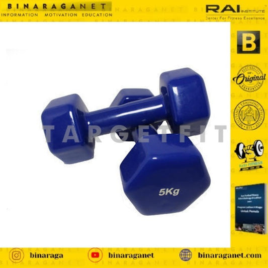 Vinyl Dumbbell Barbell 5KG 1pcs