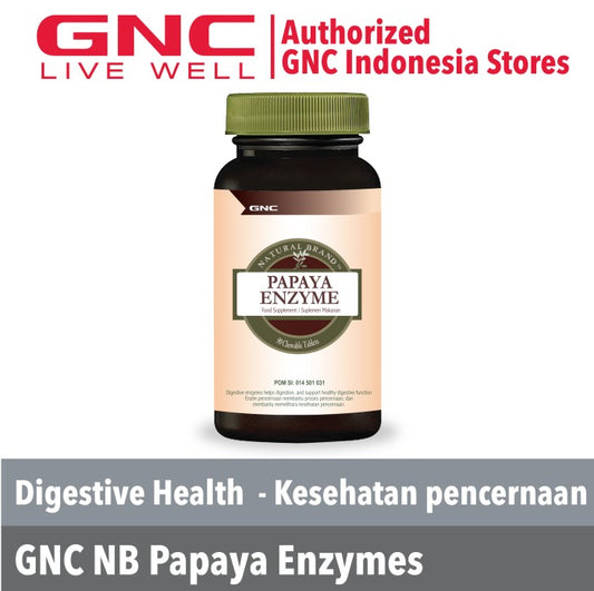 GNC NATURAL BRAND PAPAYA ENZYME (093410) - 90 Tablets