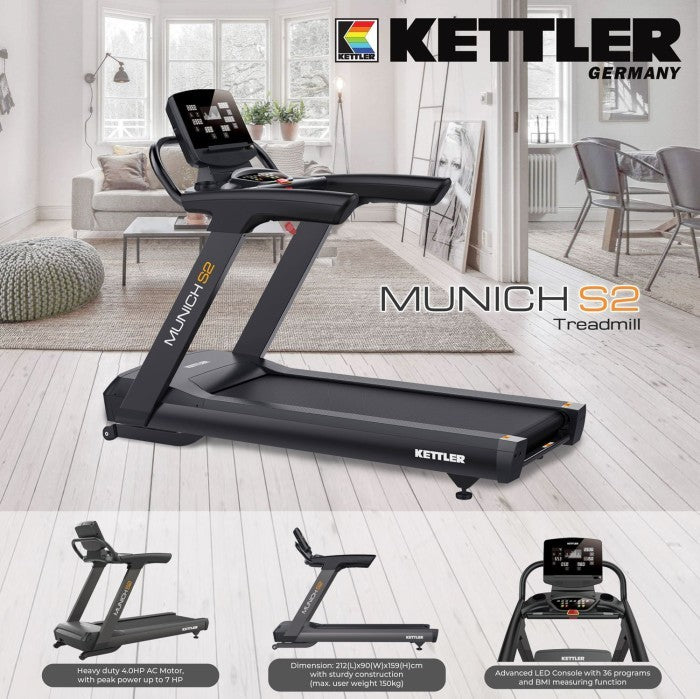 KETTLER LIite-Commercial Treadmill MUNICH S2 233-000